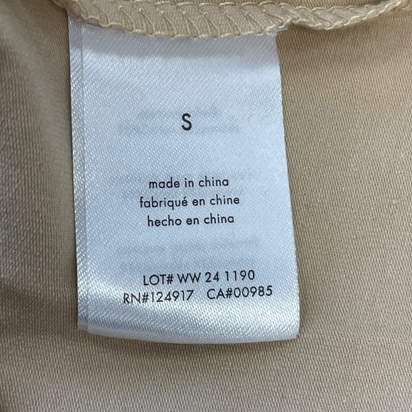 WeWoreWhat Beige Ribbed Crewneck Tank - Small - NWT - Picture 3 of 5